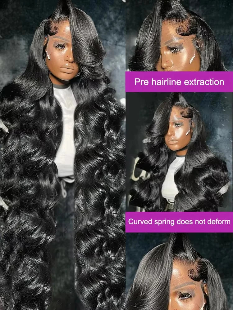 Glueless Body Wave Brazilian Human Hair Wig Pre Plucked For Women