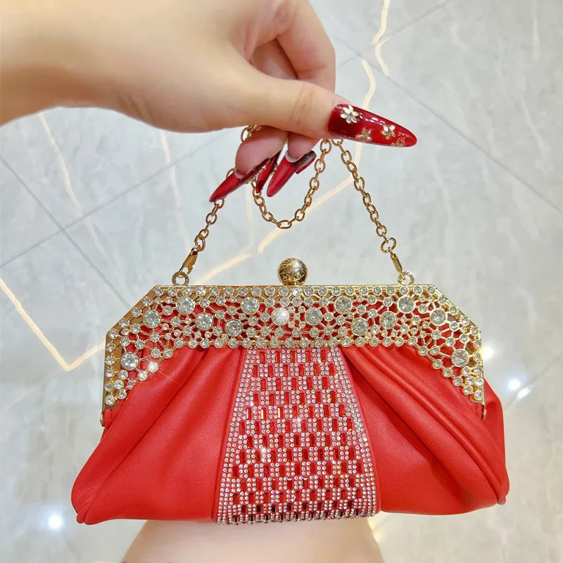 Cloud Shaped Evening Clutch Crossbody Bag