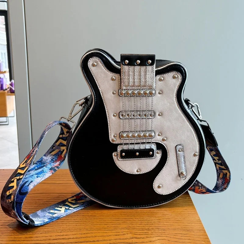 Y2K Guitar Shaped Crossbody Bag
