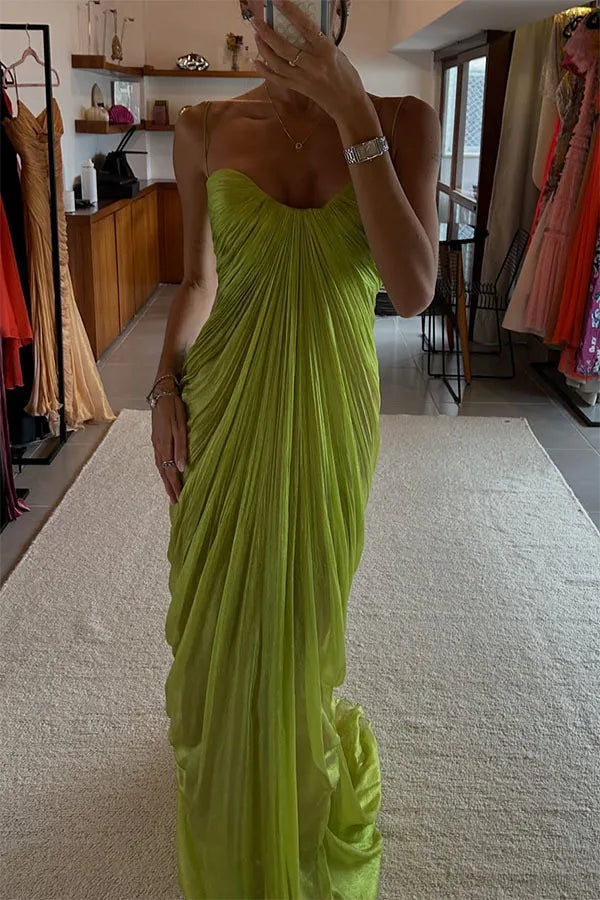 Elegant Off Shoulder Floor Length Evening Dress for Women
