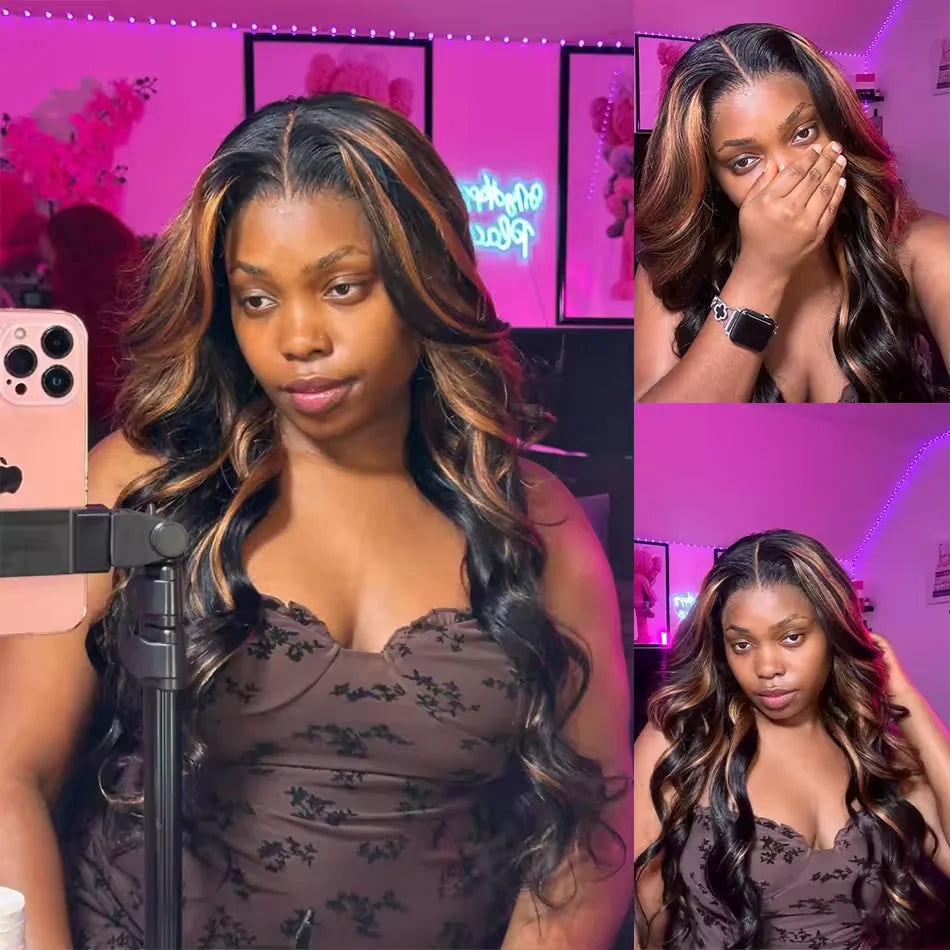 Body Wave Brazilian Human Hair Lace Front Wig For Women