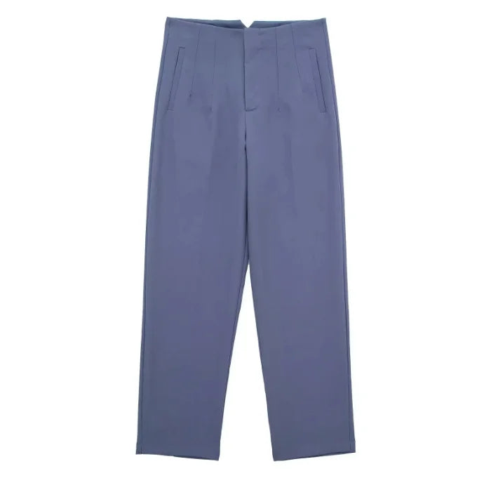 Solid Color Office Slim Fit Pencil Pants for Women