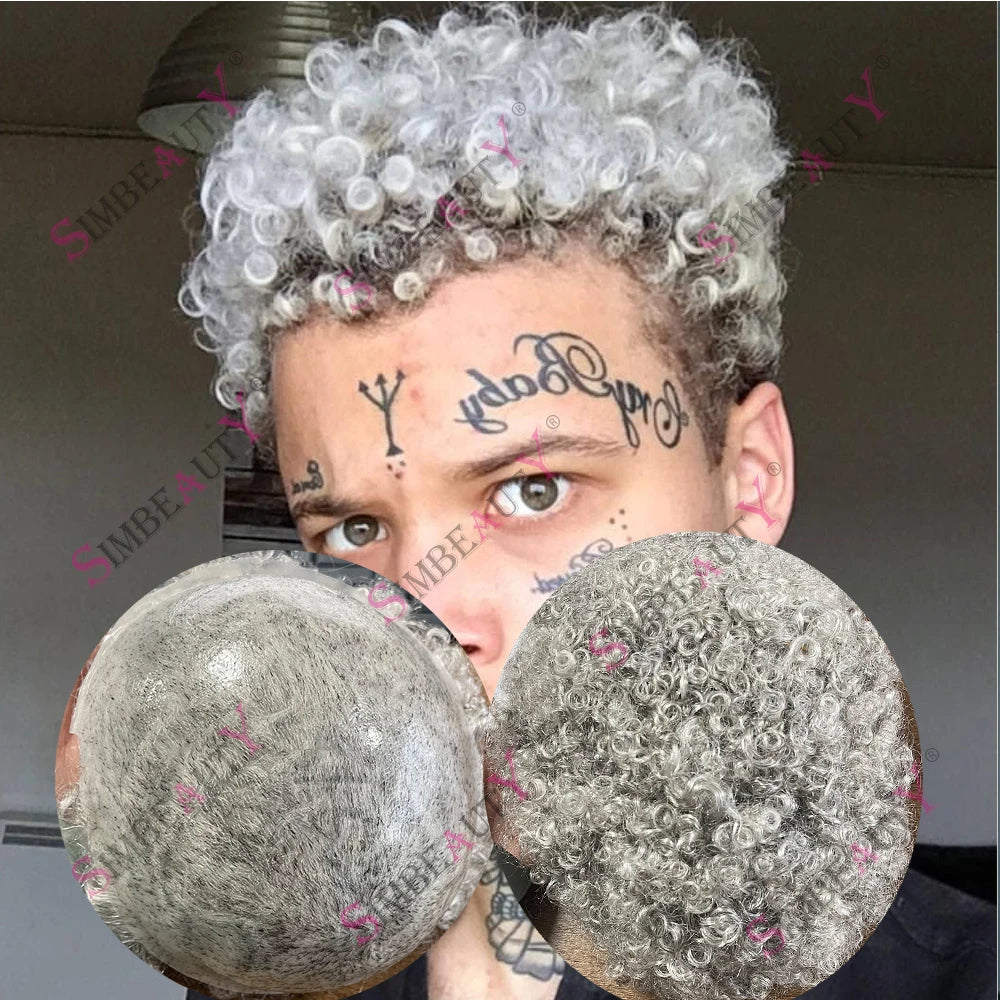 Undetectable Curly Human Hair Toupee Replacement for Women