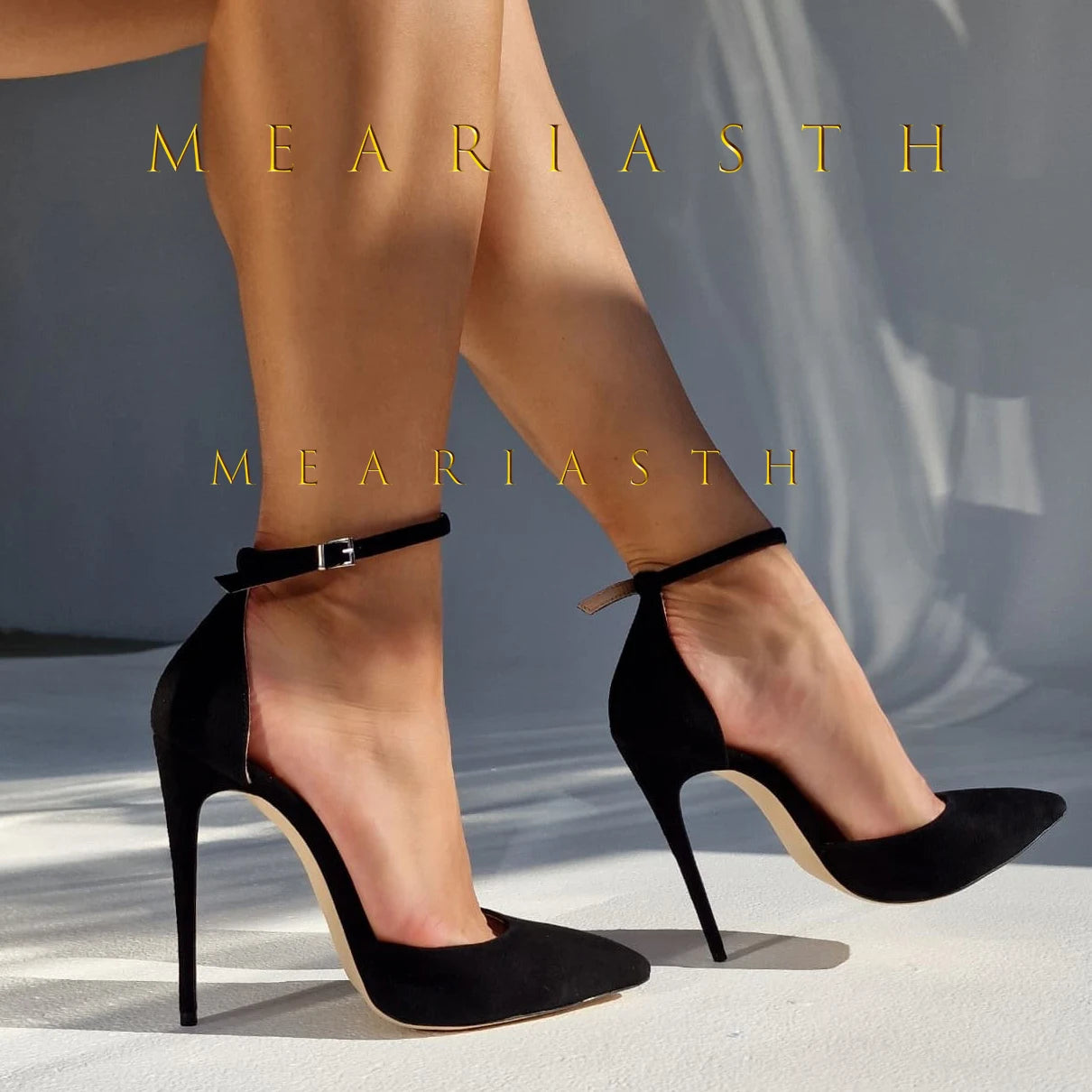 Sleek Black Patent Leather Pointed Toe Pumps for Women