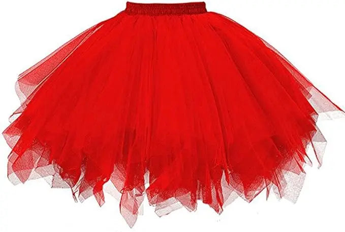 Vintage Lace Tulle Tutu Petticoat Skirt for Women