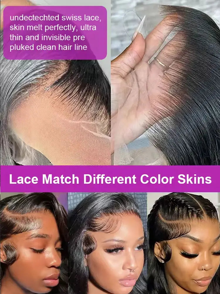 Preplucked Body Wave Lace Front Human Hair Wig For Women