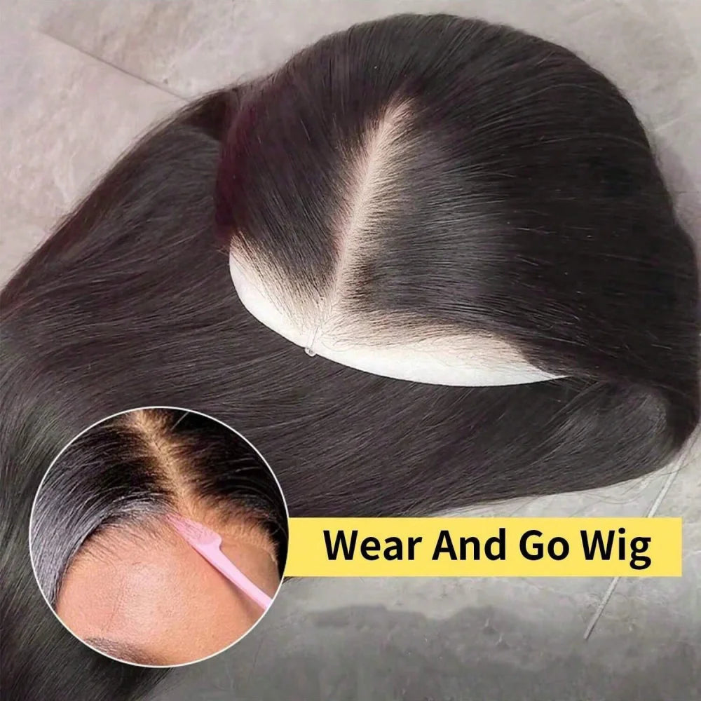 Glueless Bone Straight Brazilian Lace Front Wig for Women