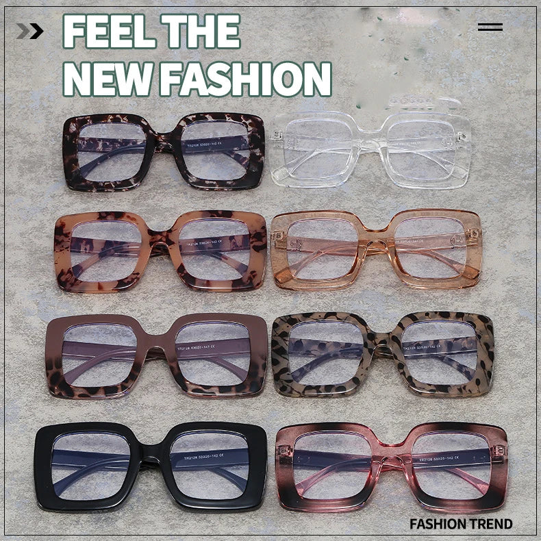 Oversized Blue Light Blocking Reading Glasses for Women