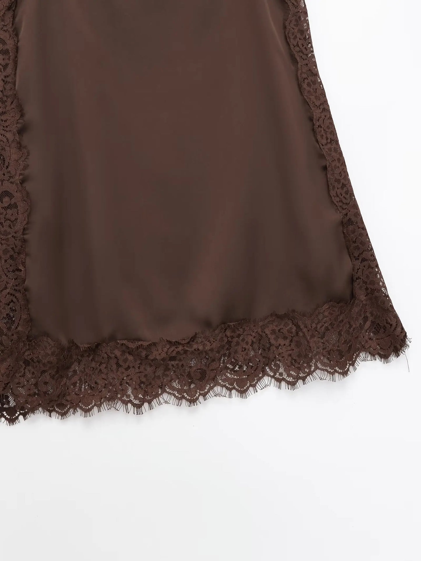 Slim Sling Backless Satin Lace Evening Camisole for Women