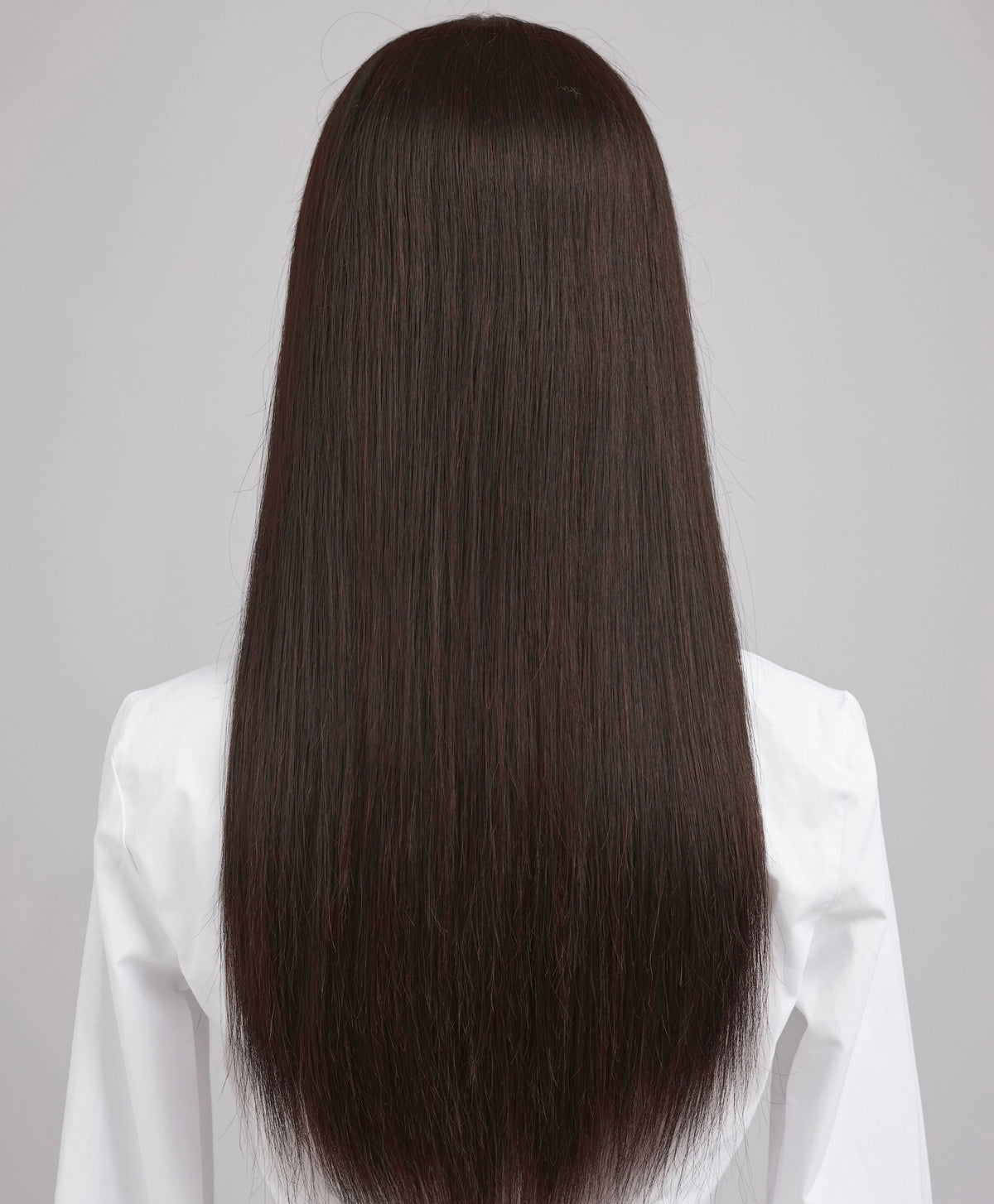 Natural Hairline Straight Layered Silk Top Wig For Women
