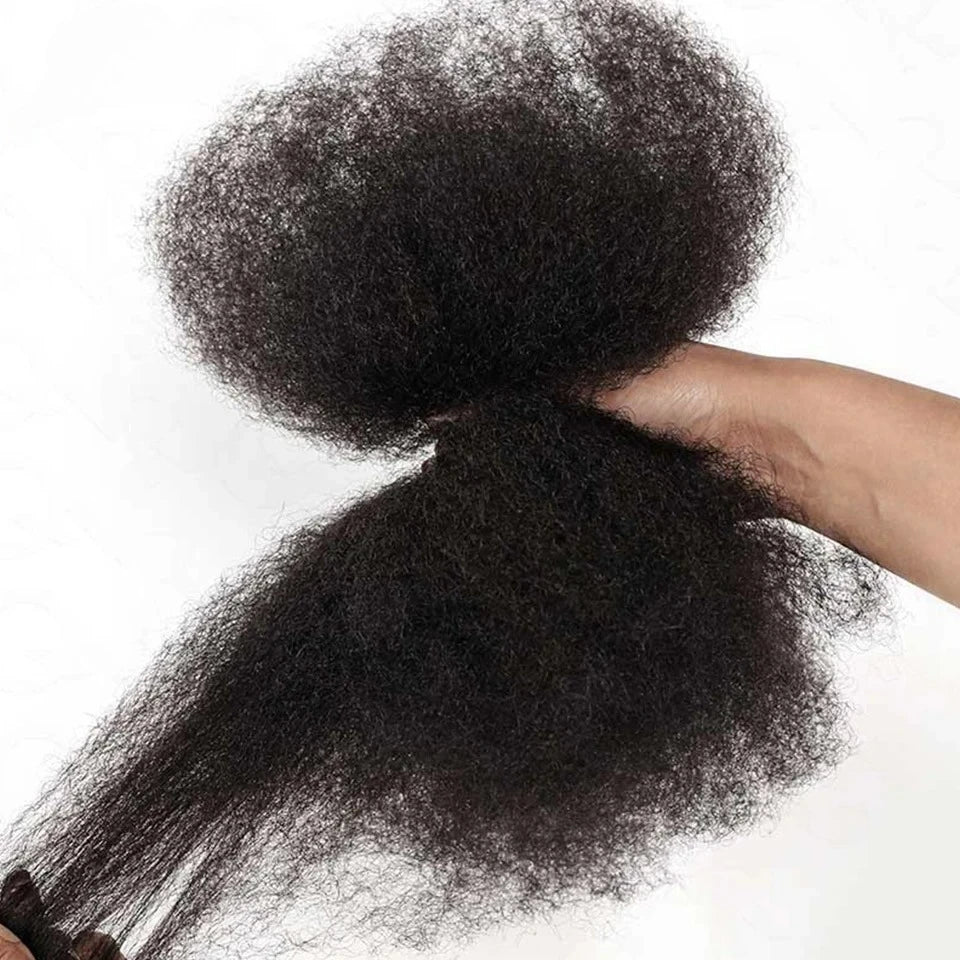 Natural Afro Kinky Bulk Braiding Hair Extensions for Women