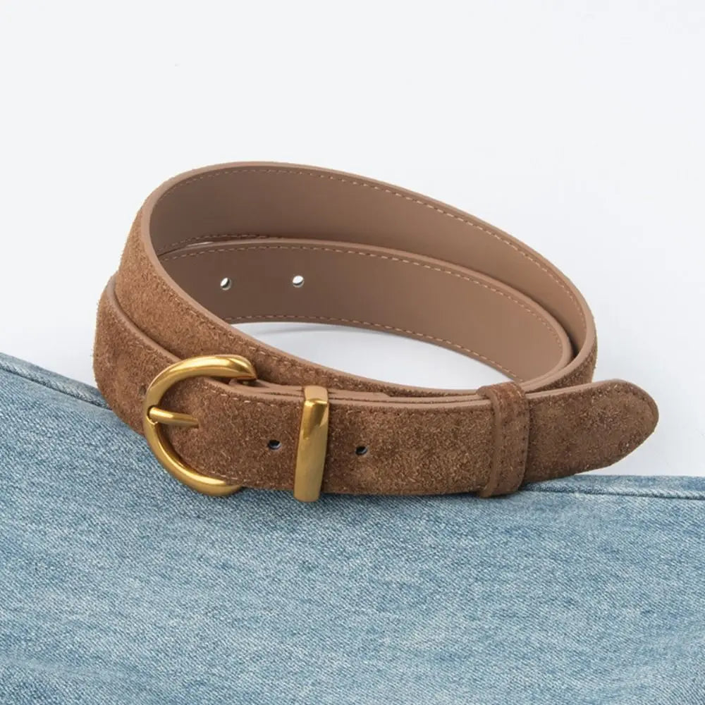 Retro Style Suede Belt