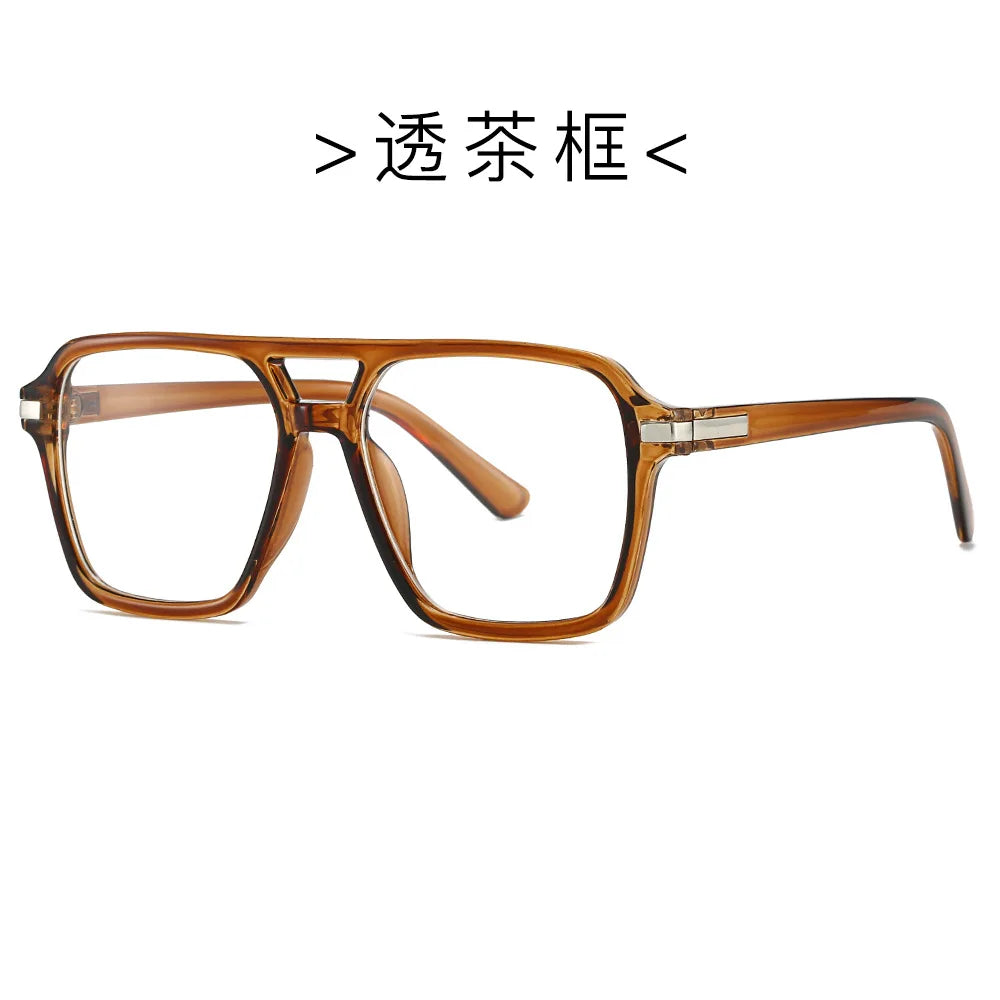 Retro Double Bridge Square Frame Reading Glasses for Women