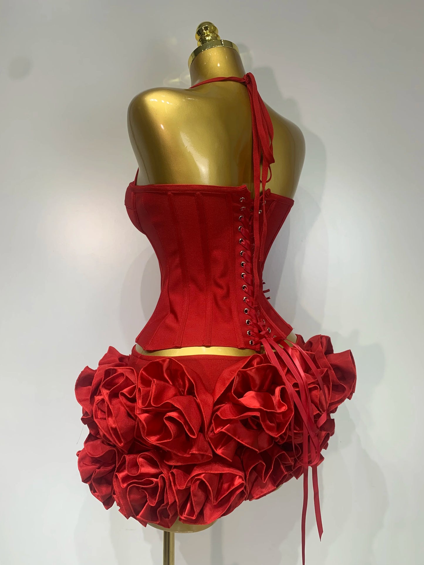 Women Sexy Halter Prom Gown Fashion Celebrity Club Party Two Piece Set Cocktail Elegant Luxury Birthday Party Bandage Outfit