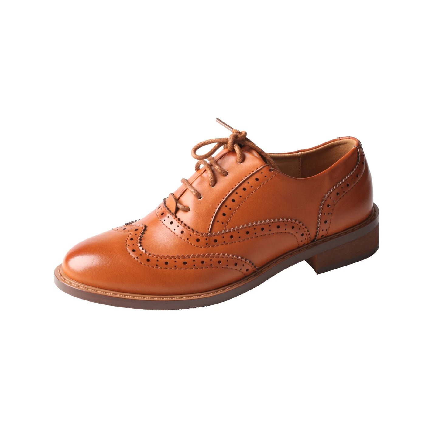 Classic Leather Brogue Flats