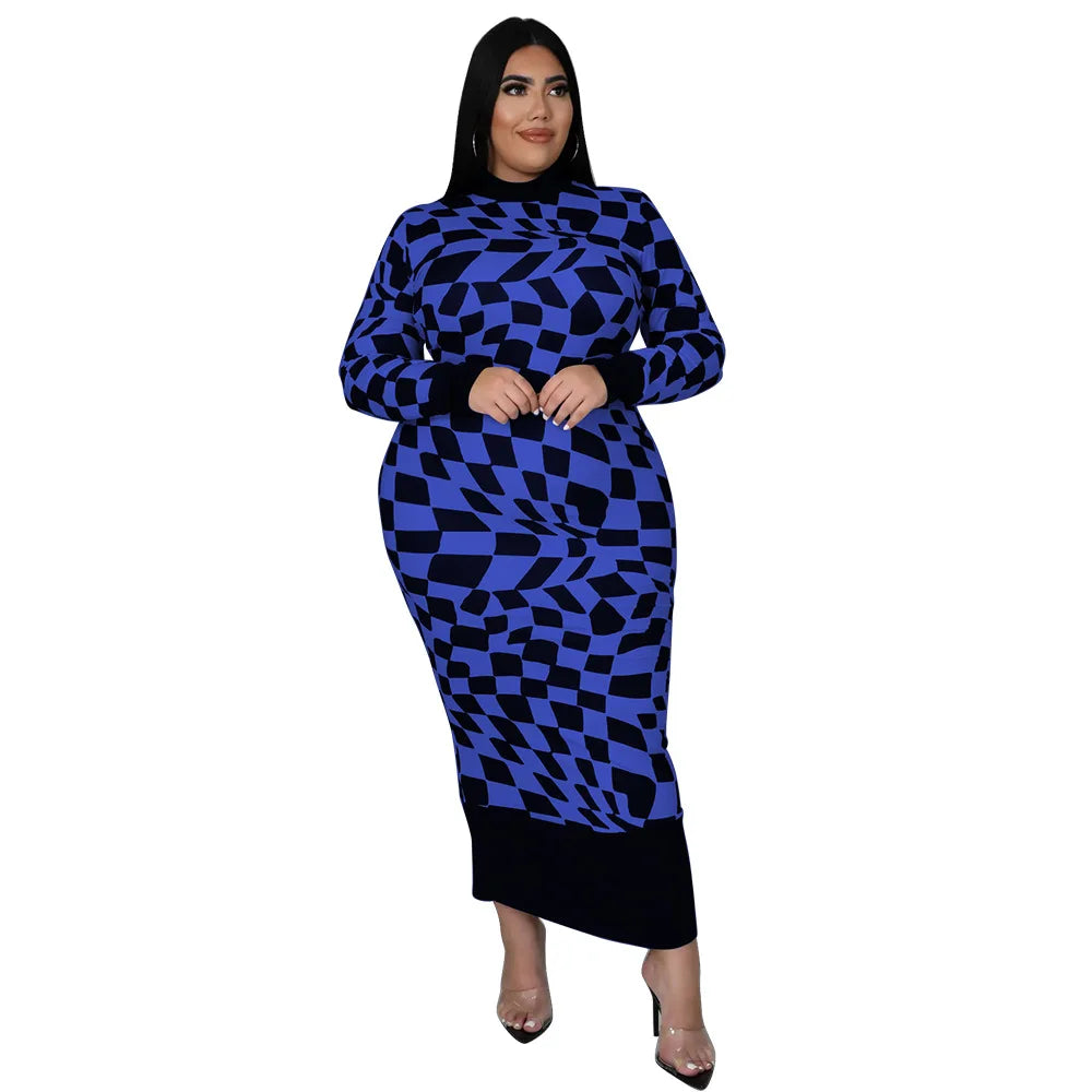 Colorful African Dashiki Print Traditional Dress for Women