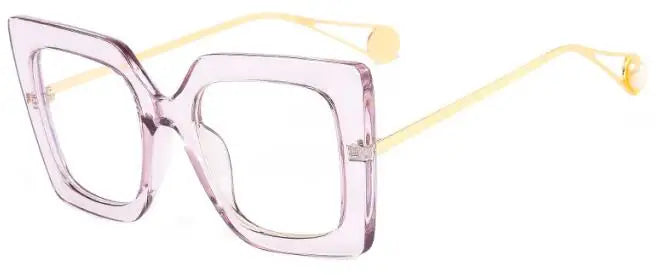 Oversized Leopard Blue Light Blocking Reading Glasses for Women