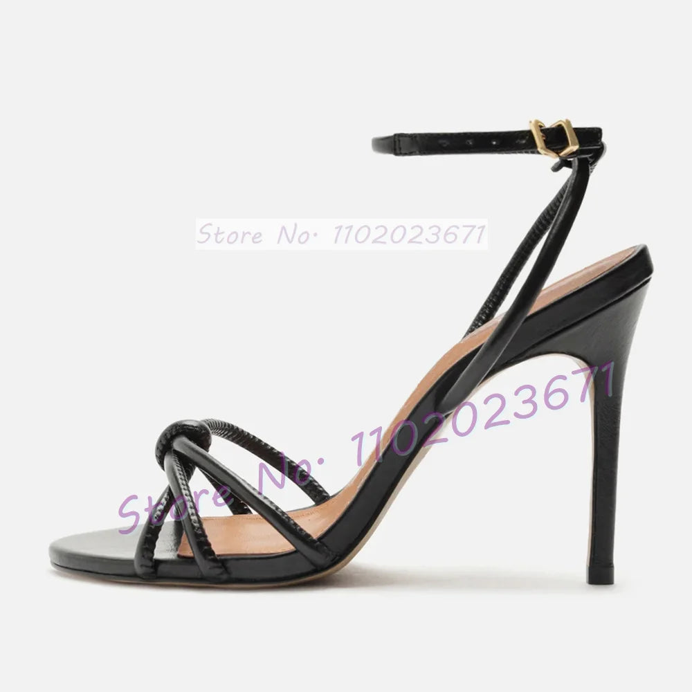 Elegant Open Toe Ankle Strap High Heel Sandals for Women