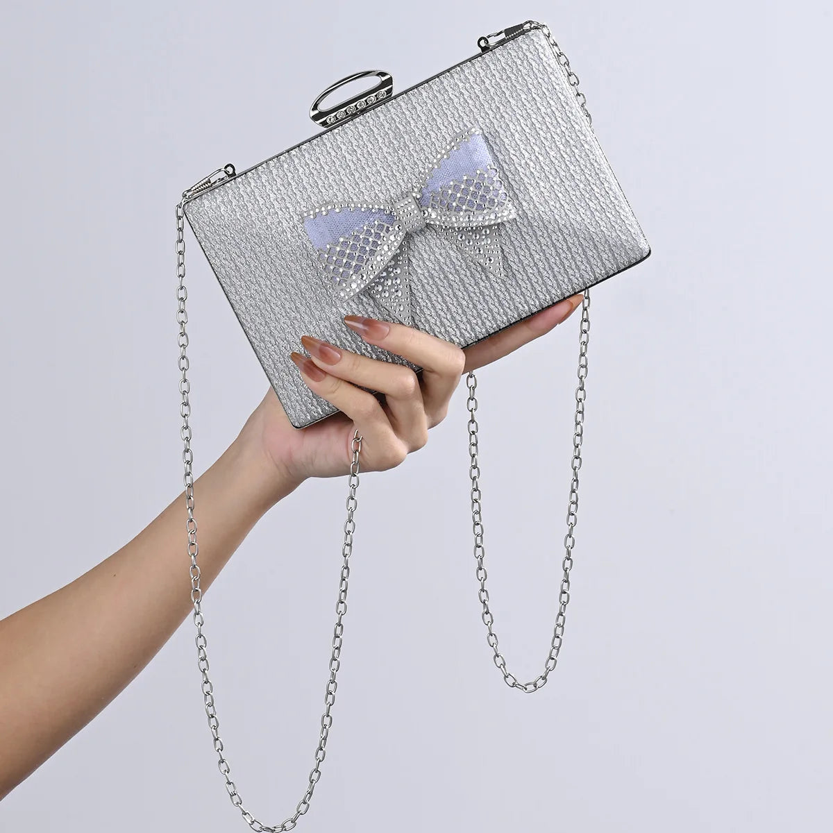Elegant Knot Chain Crossbody Evening Bag for Women