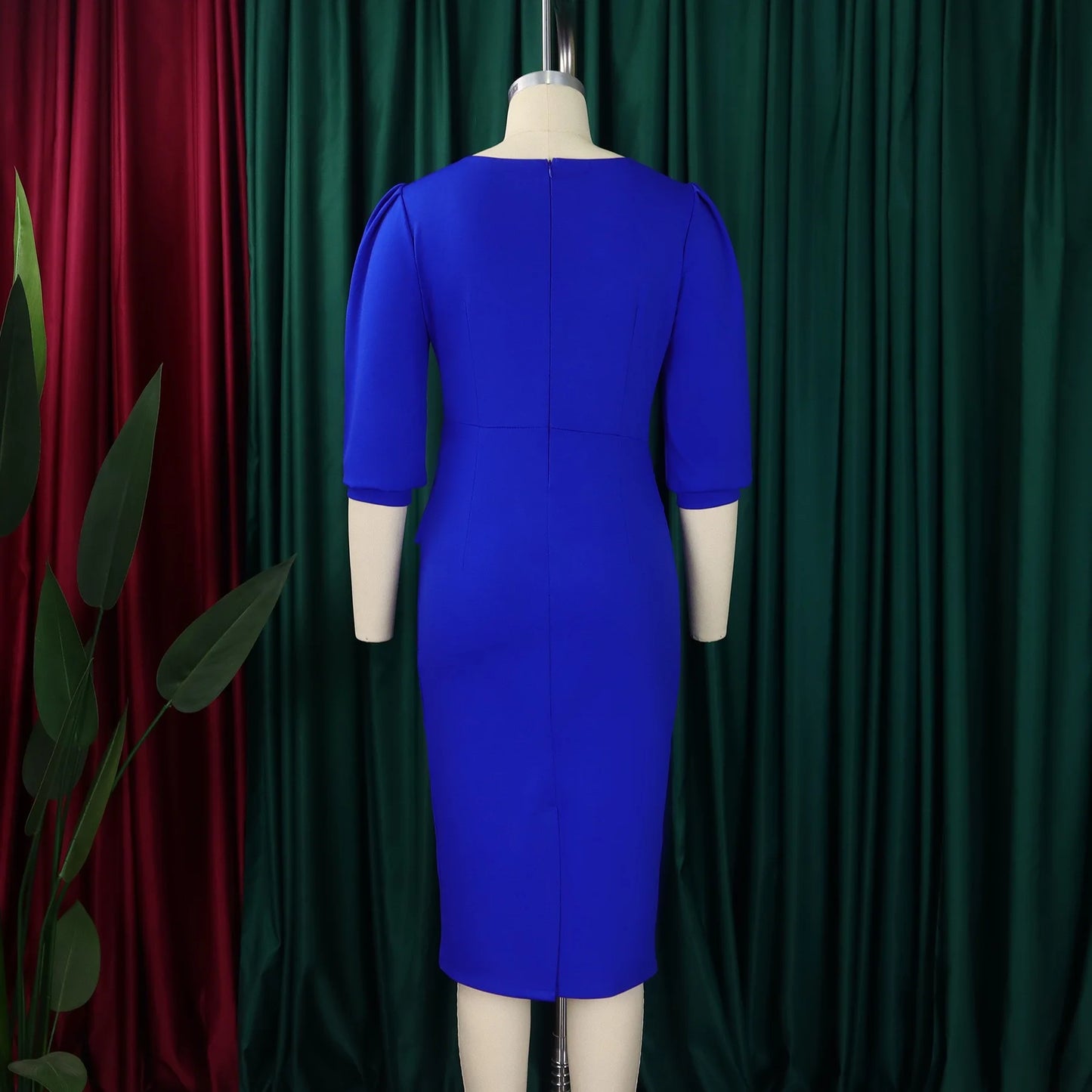 Elegant Office Dresses for Women O Neck Half Sleeve Sheath Package Hips Formal Business Work Wear Vestidos Mujer Dress Clothes