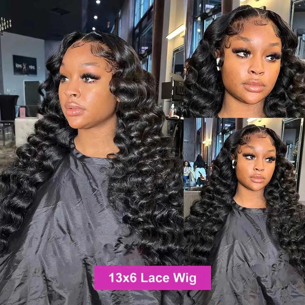 Glueless Deep Wave Lace Front Wig With Pre Plucked Hairline For Women
