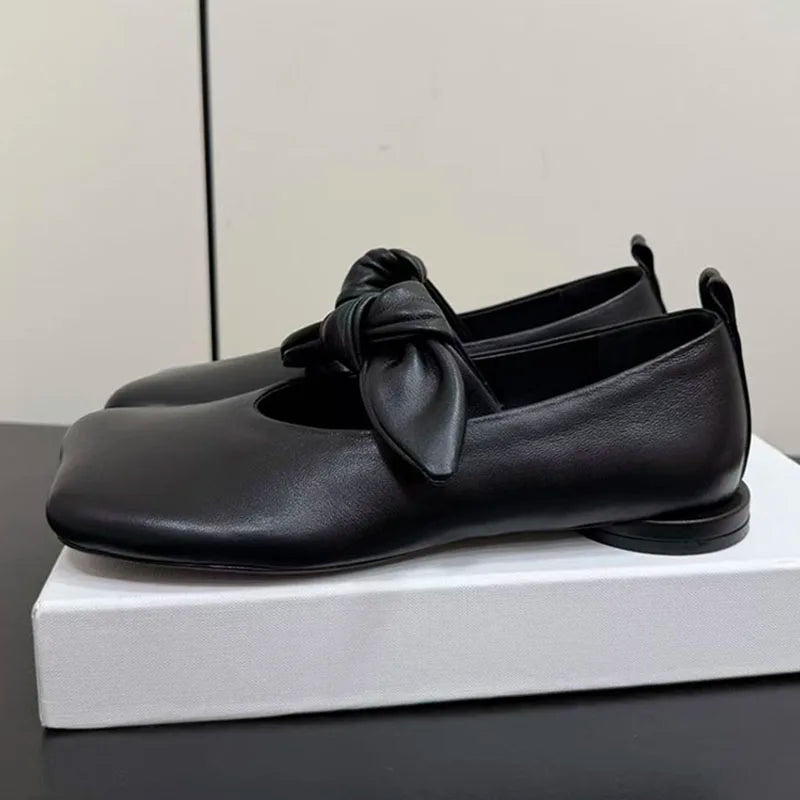 Butterfly Knot Mary Jane Flats