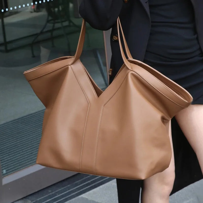 Y-shaped Design Straw Underarm Bag With Small Bag Leisure Vacation  Large Capacity Woven Wing Tote Bag Versatile Shoulder Bag