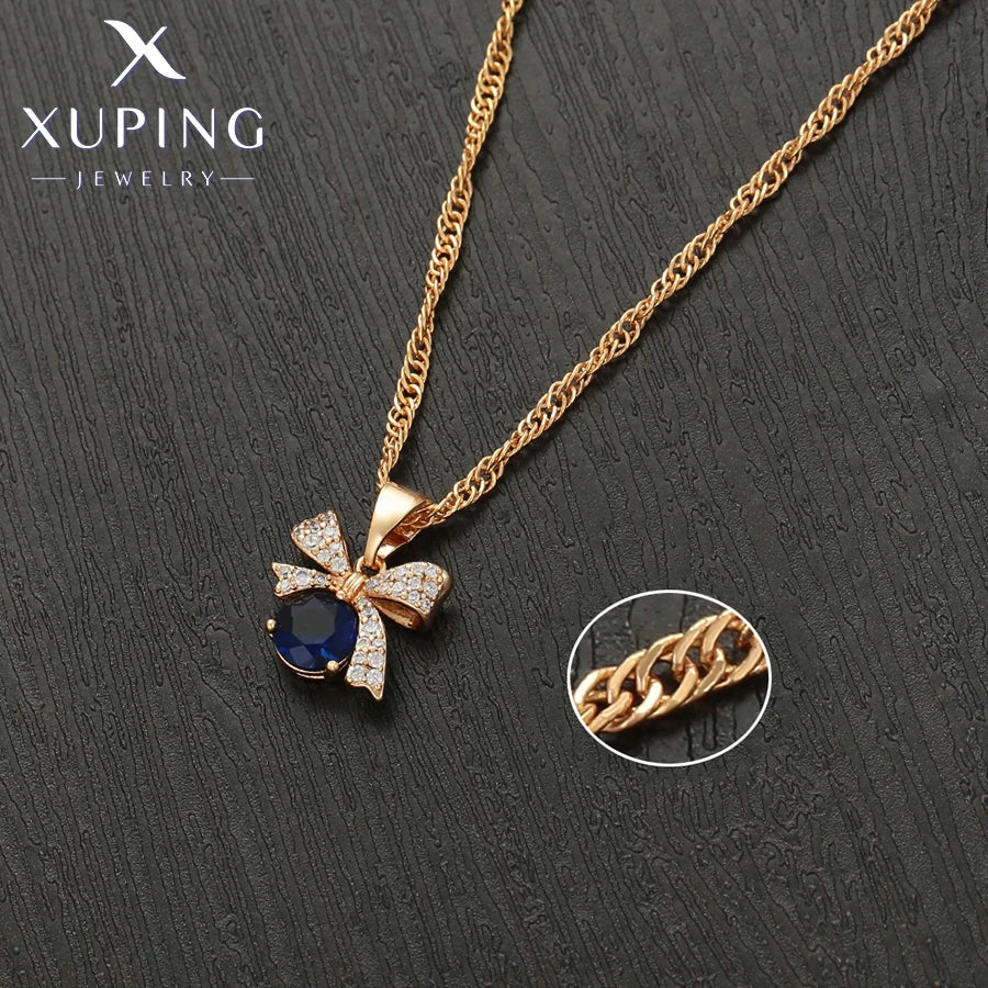 Gold Tone Knot Necklace And Earring Set