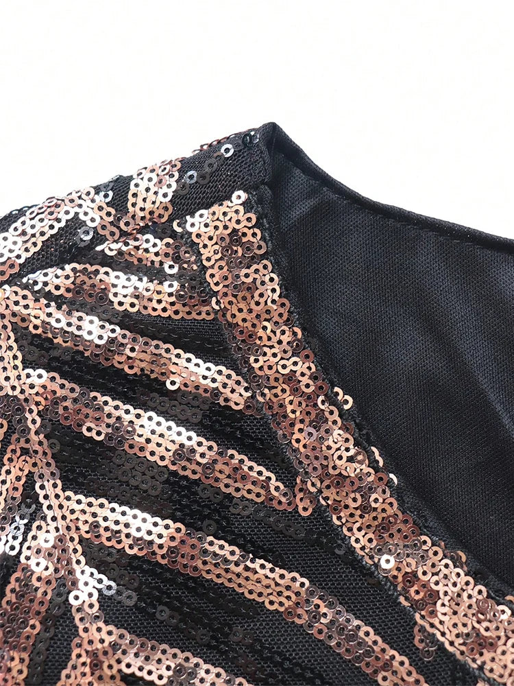 GIGI MABEL Plus Size Women's Elegant Sparkly Abayas Long Dress 2024 Spring Luxury Elegant Sequin Formal Party Evening Dresses