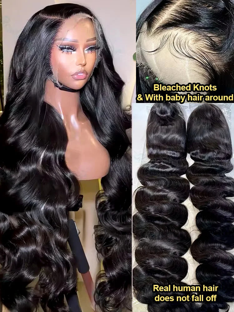 Pre Plucked Body Wave Human Hair Lace Front Wig for Women
