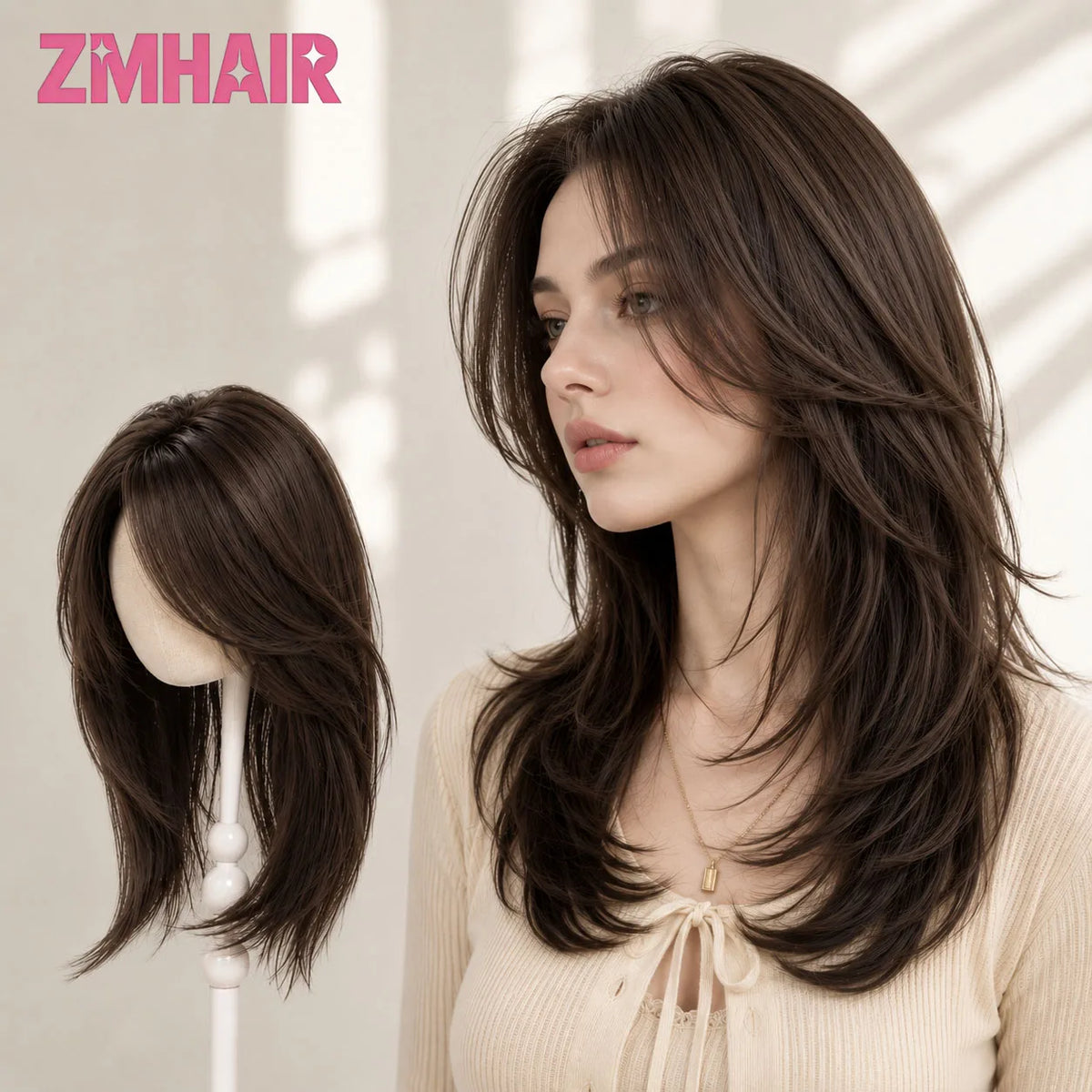 Elegant Straight Silk Base Lace Front Wig For Women