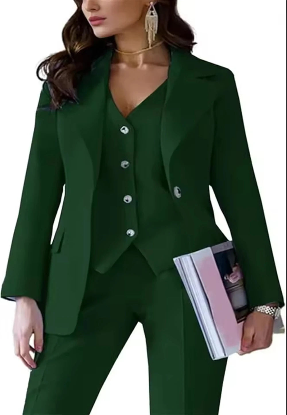 Slim Fit Three Piece Suit Set