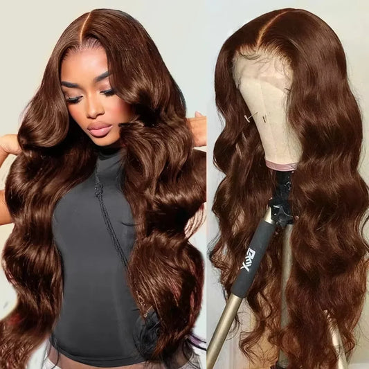 Chocolate Brown Body Wave Wig