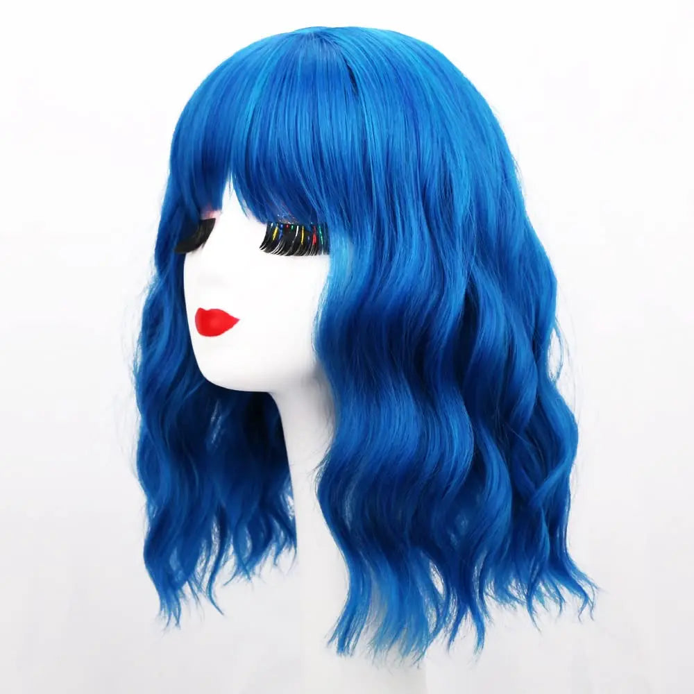 Loose Wavy Shoulder Length Synthetic Bob Wig For Women