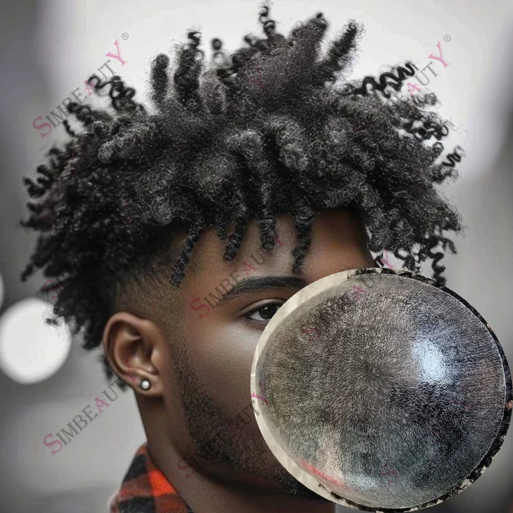 Undetectable Curly Human Hair Toupee Replacement for Women