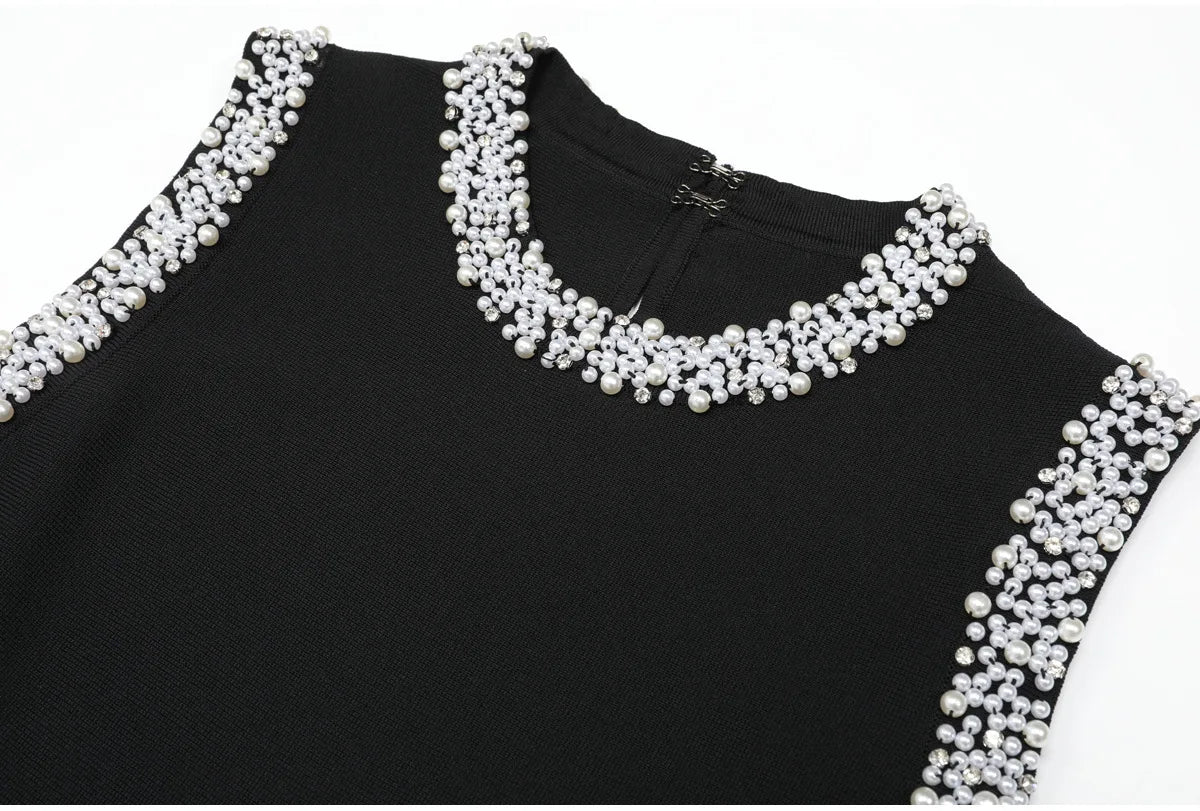 2026 Spring and Summer New High-end Heavily Rhinestone Sleeveless Maxi Dress Women's Fashion Slim-fit Elegant Party Gown Dresses