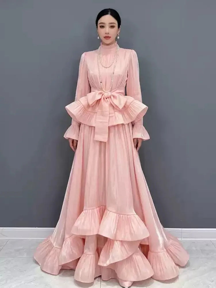 Bell Sleeve Two Piece Maxi Skirt Set