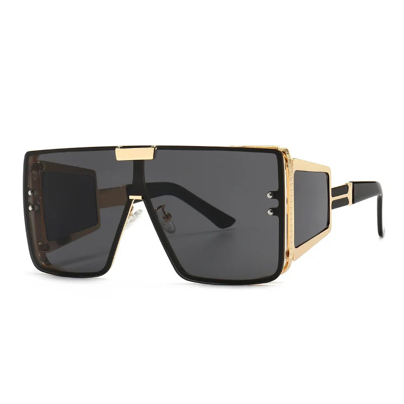 Oversized Retro Single Lens Sunglasses