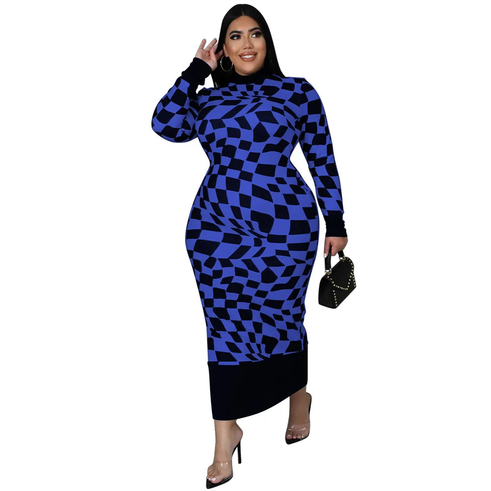Colorful African Dashiki Print Traditional Dress for Women