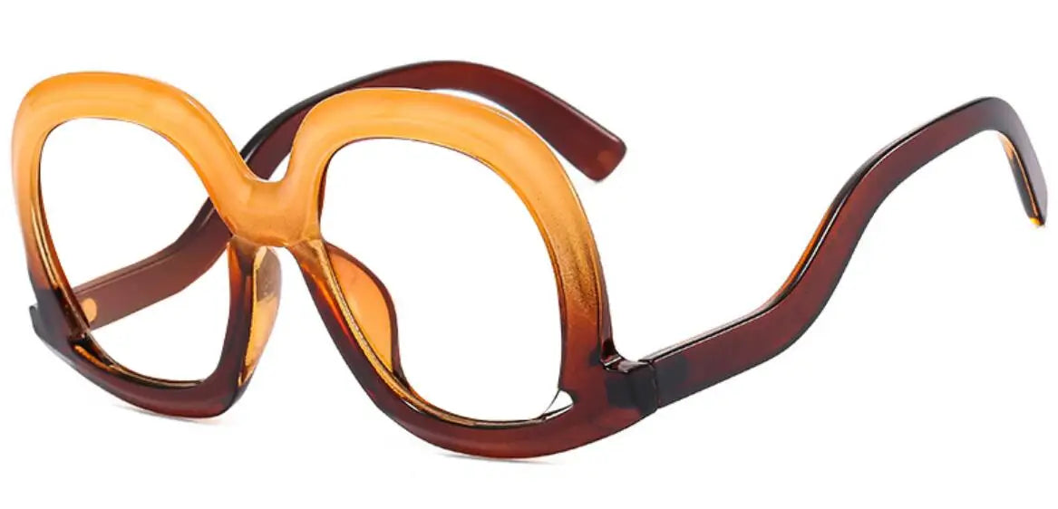 Oversized Colorful Blue Light Reading Glasses for Women