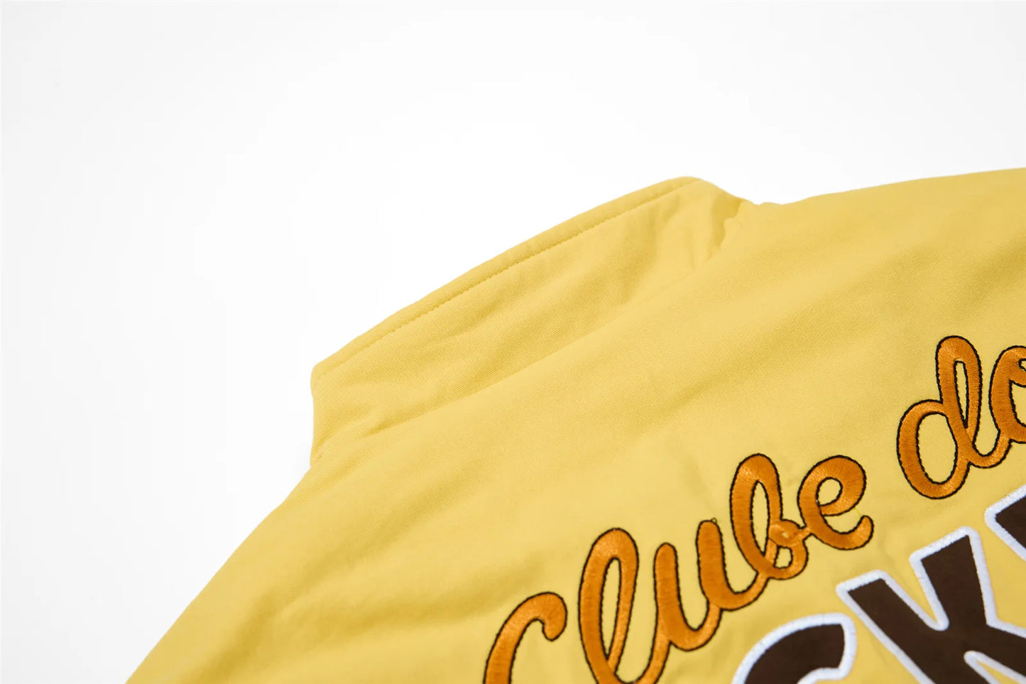 American Retro Cartoon Embroidery Patchwork Stand Collar Thickened Jacket for Men and Women Winter Loose Casual Warm Cotton Coat