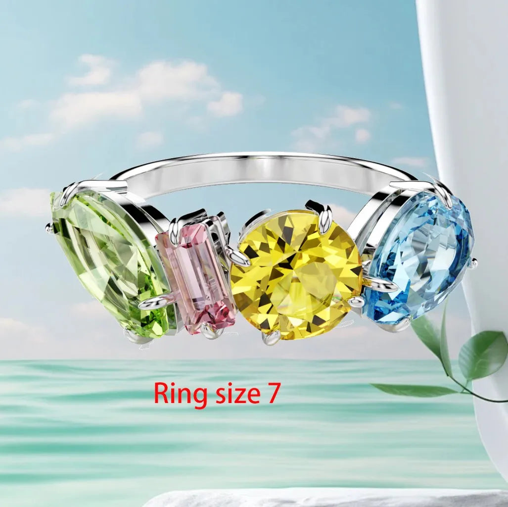 Mixed Cut Crystal Jewelry Set