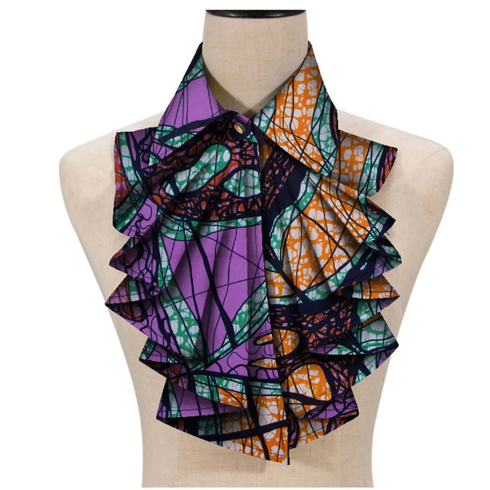 Handmade African Print Ankara Rope Necklace for Women