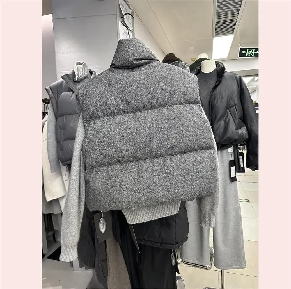 Zippered Womens Parka Vest