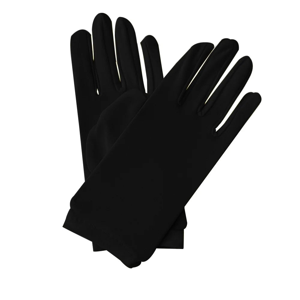 Wrist Length Fingerless Polyester Gloves