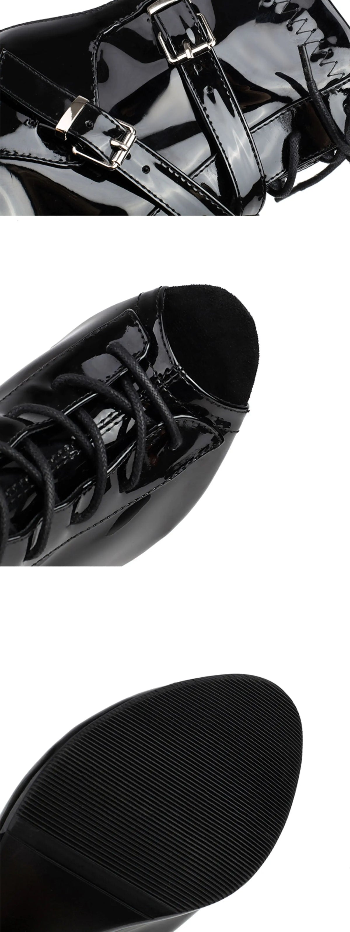 Lace Up High Heel Jazz Dance Ankle Boots for Women