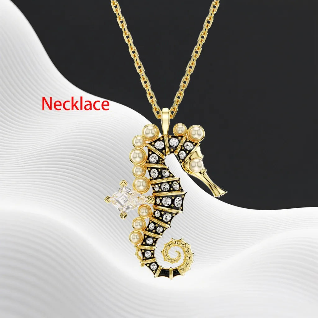 Crystal Necklace And Earrings Set