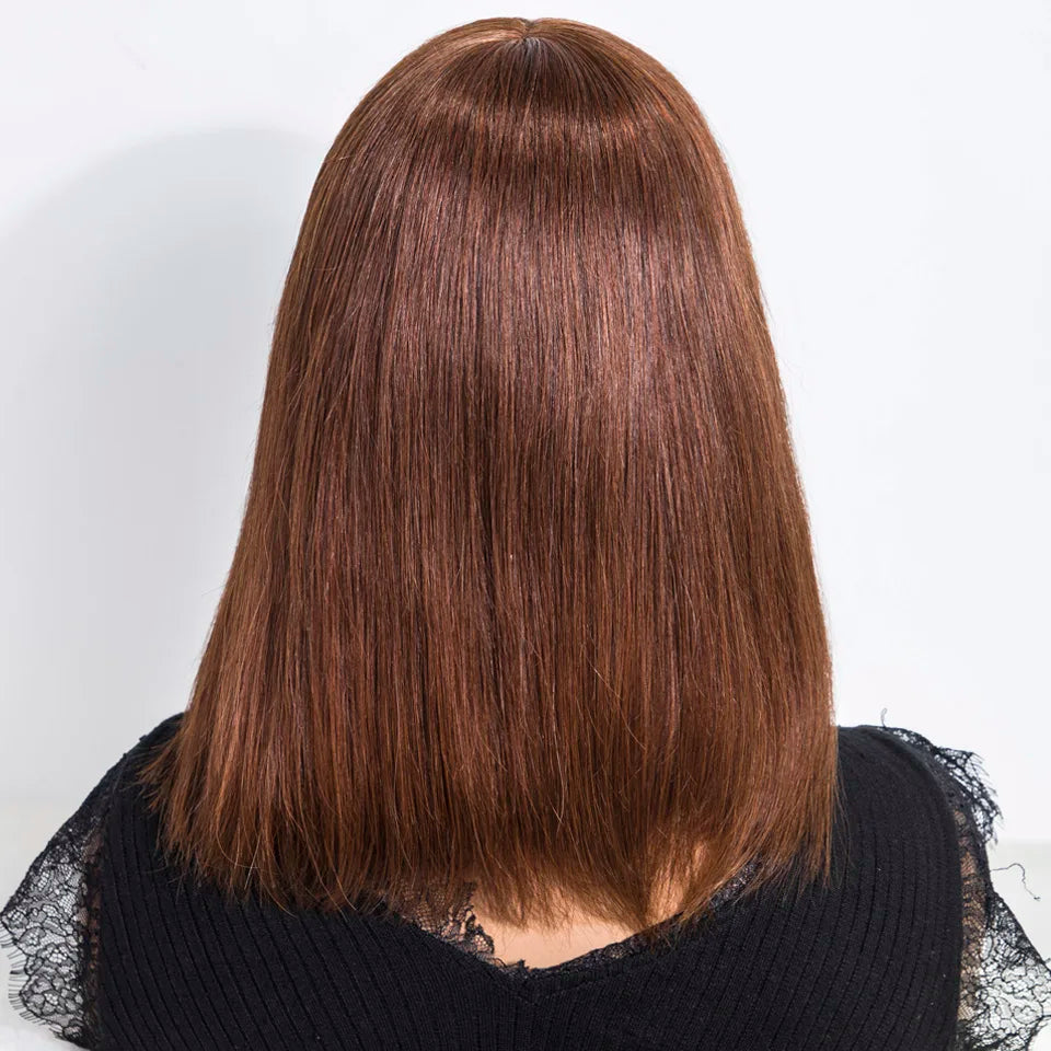 Glueless Short Straight Lace Closure Bob Wig for Women
