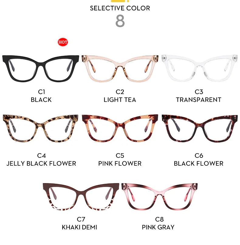 Vintage Blue Light Blocking Cat Eye Reading Glasses for Women