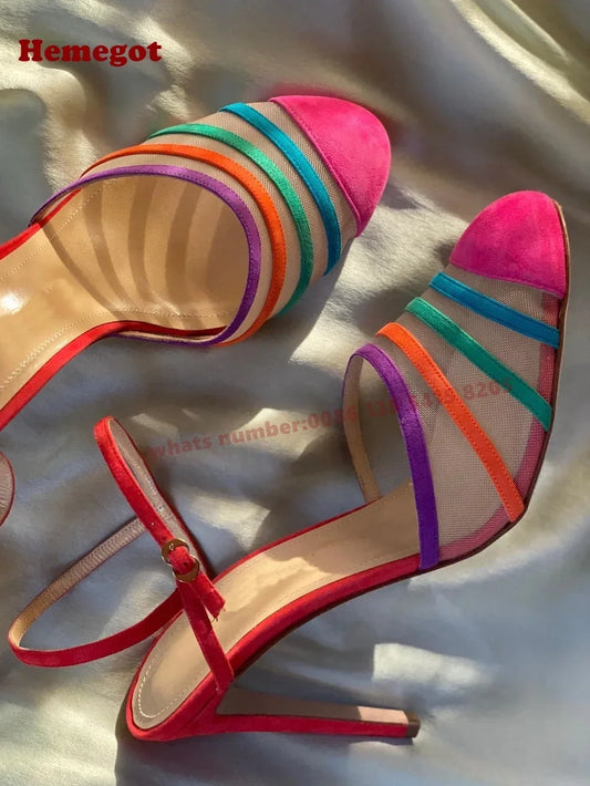 Stiletto Buckle Strap Sandals
